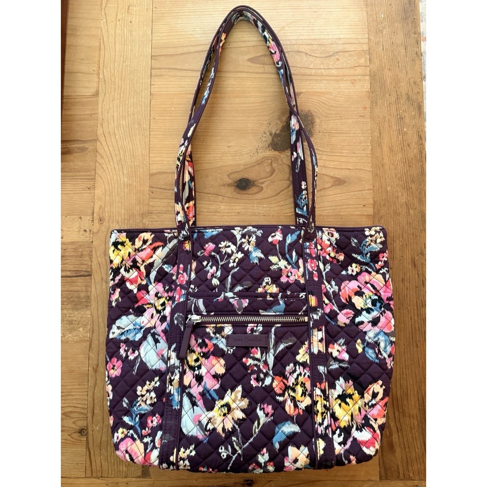 vera bradley shoulder bag retired Indiana Rose Quilted  Double Handle